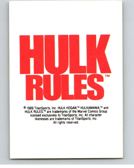 1990 Classic WWF #145 Hulk Hogan Rules   V69740 Image 1