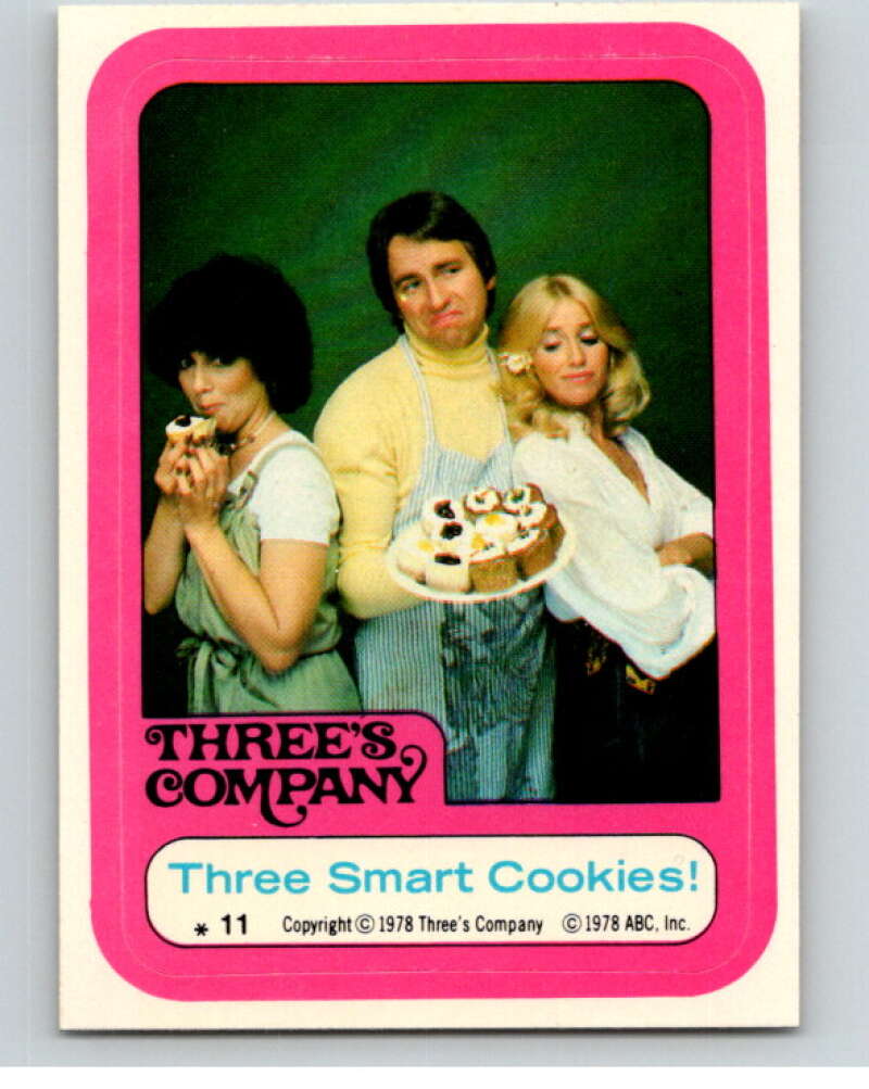 1978 Topps Three's Company Sticker #11 Three Smart Cookies!   V69743 Image 1
