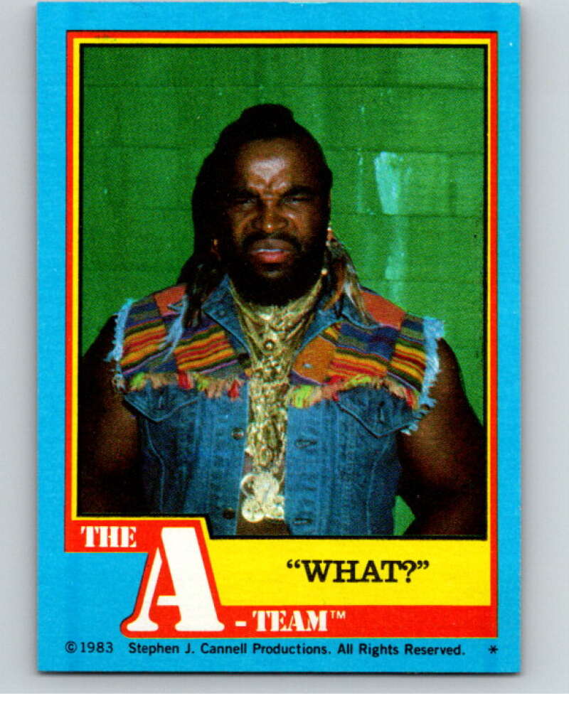 1983 Topps A-Team  #6 What   V69760 Image 1