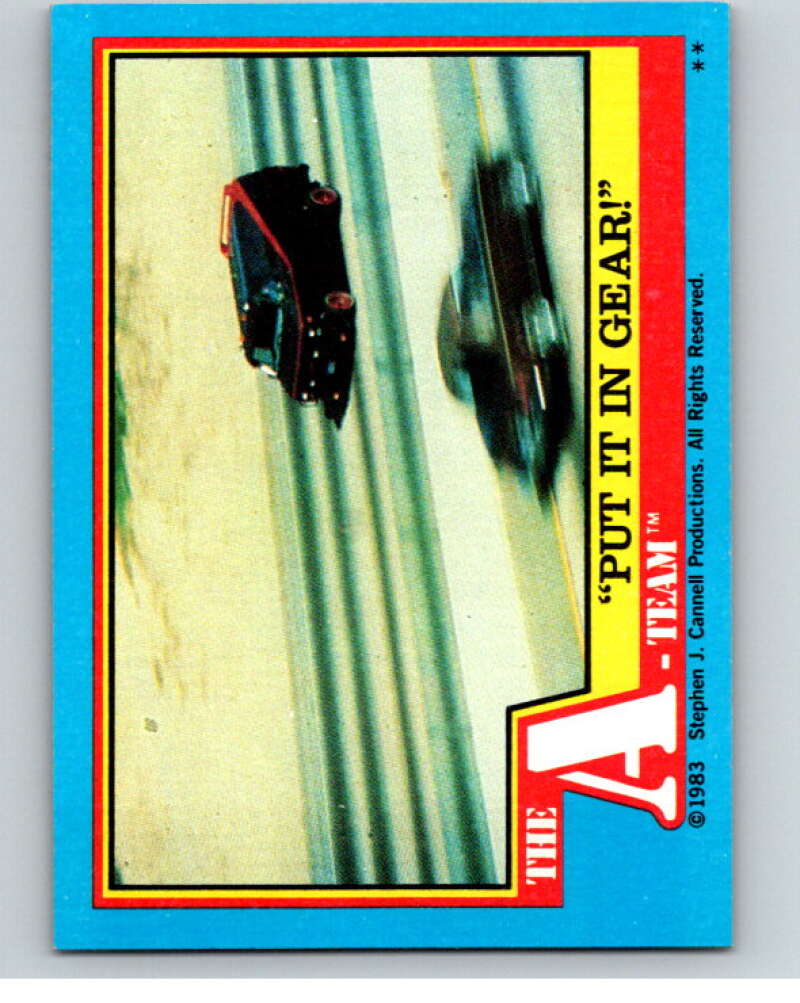 1983 Topps A-Team  #9 Put It in Gear   V69762 Image 1