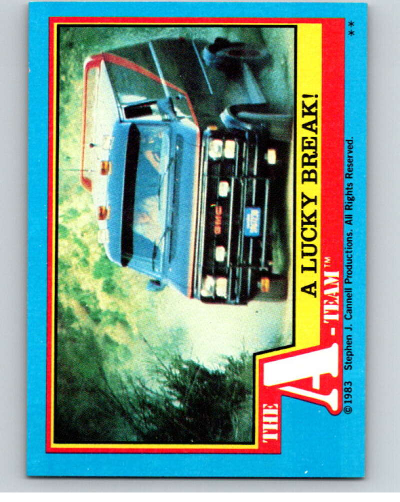 1983 Topps A-Team  #29 A Lucky Break   V69781 Image 1