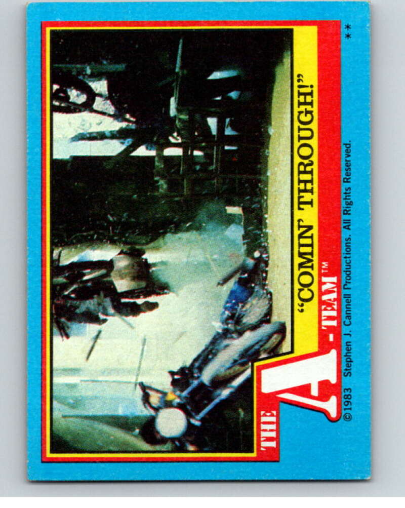1983 Topps A-Team  #36 Comin' Through   V69788 Image 1