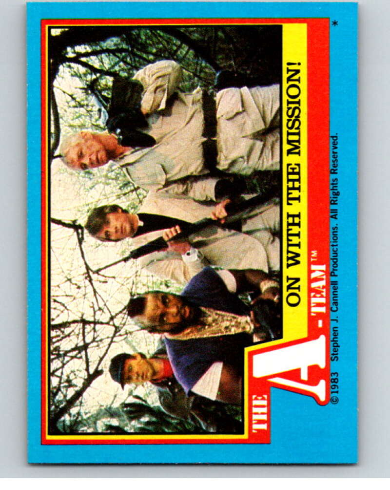 1983 Topps A-Team  #48 On with the Mission   V69796 Image 1