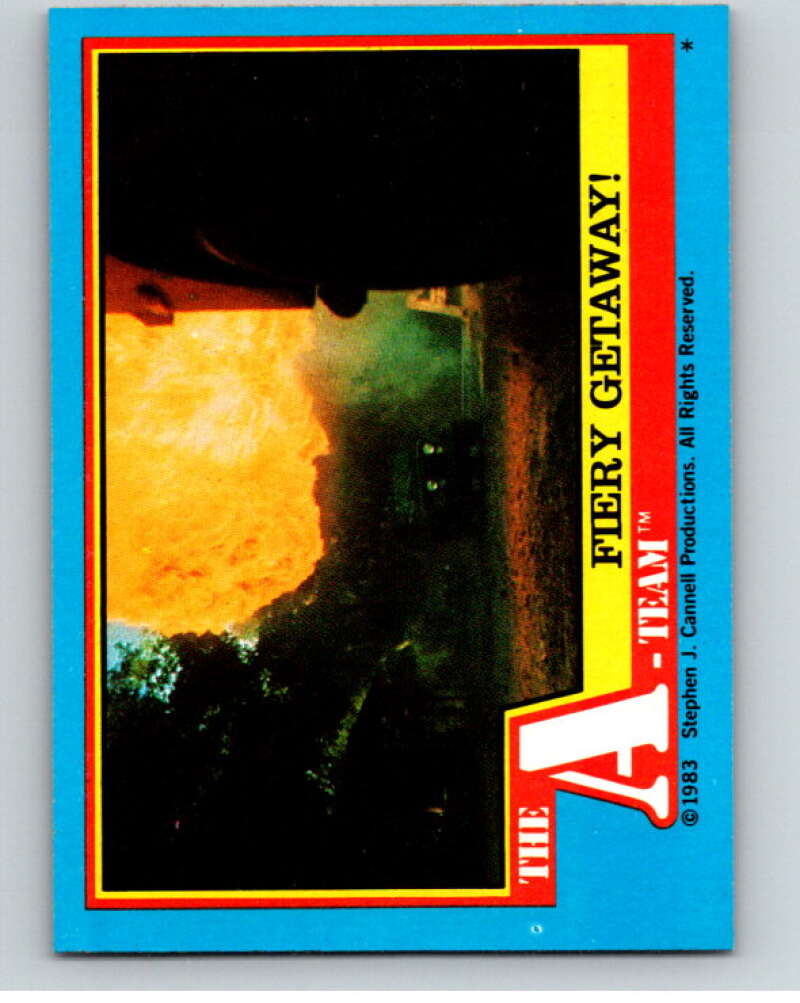 1983 Topps A-Team  #61 Fiery Getaway   V69807 Image 1