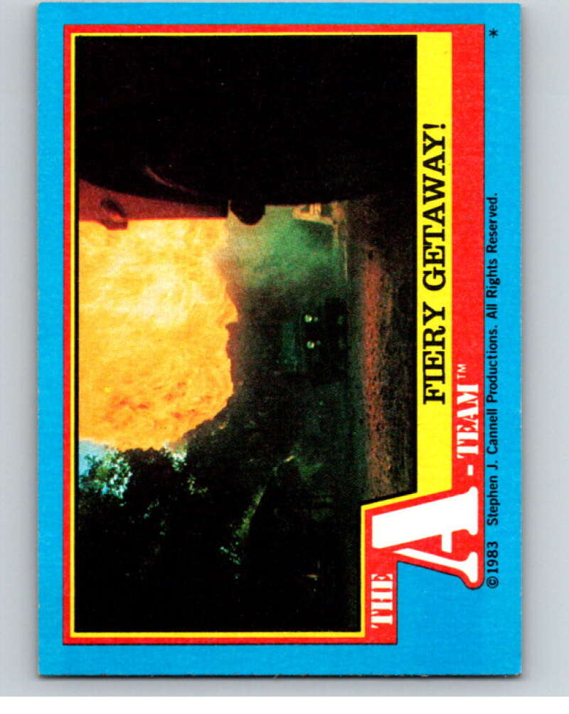 1983 Topps A-Team  #61 Fiery Getaway   V69808 Image 1
