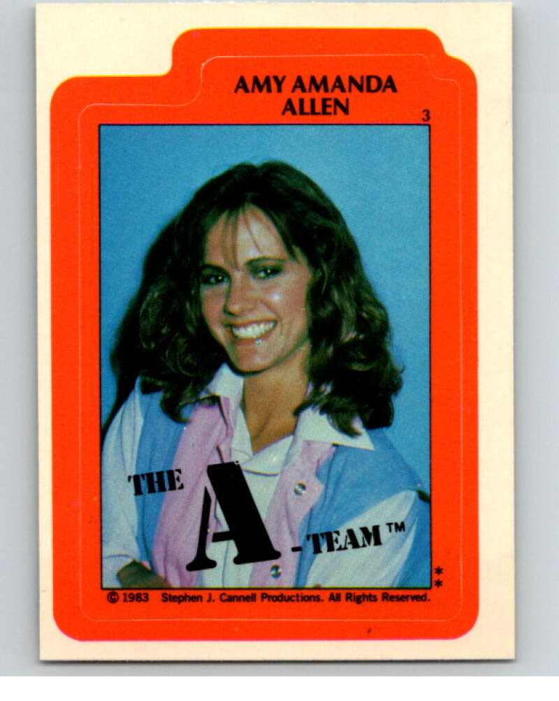 1983 Topps A-Team Stickers  #3 Amy Amanda Allen   V69815 Image 1