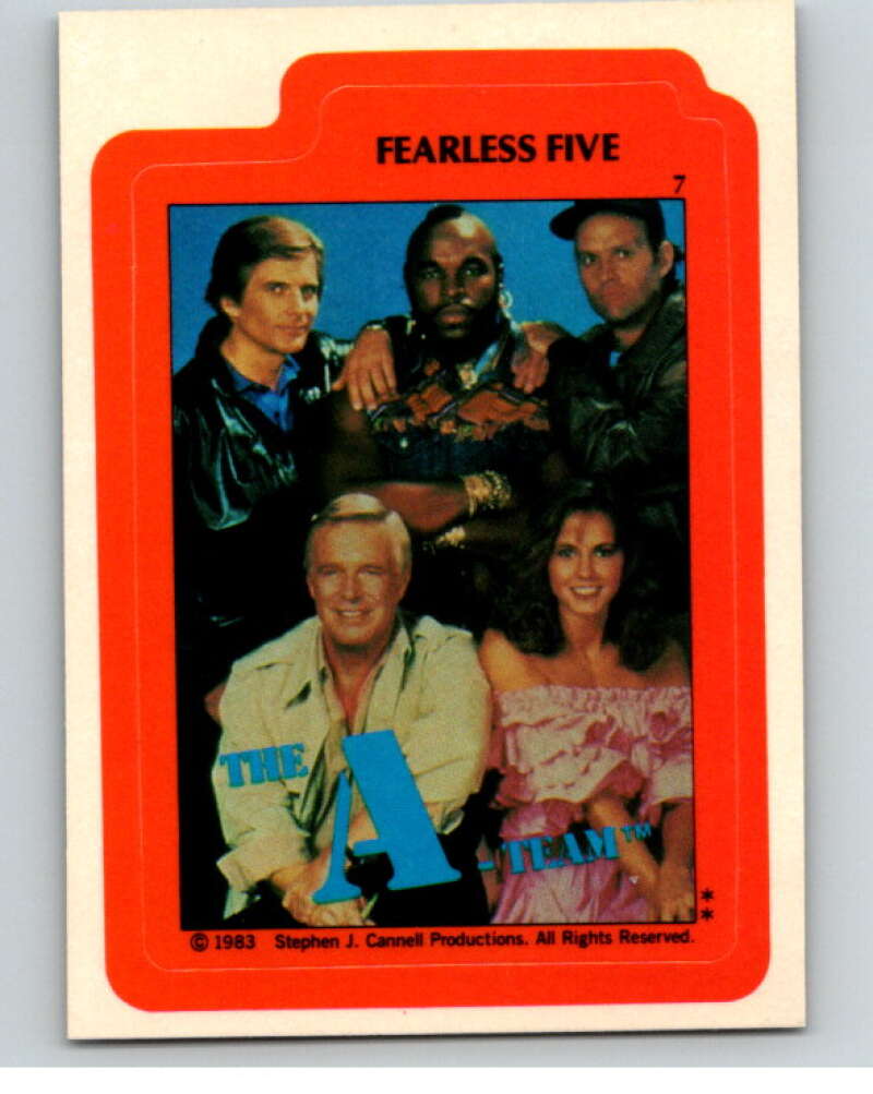 1983 Topps A-Team Stickers  #7 Fearless Five   V69817 Image 1