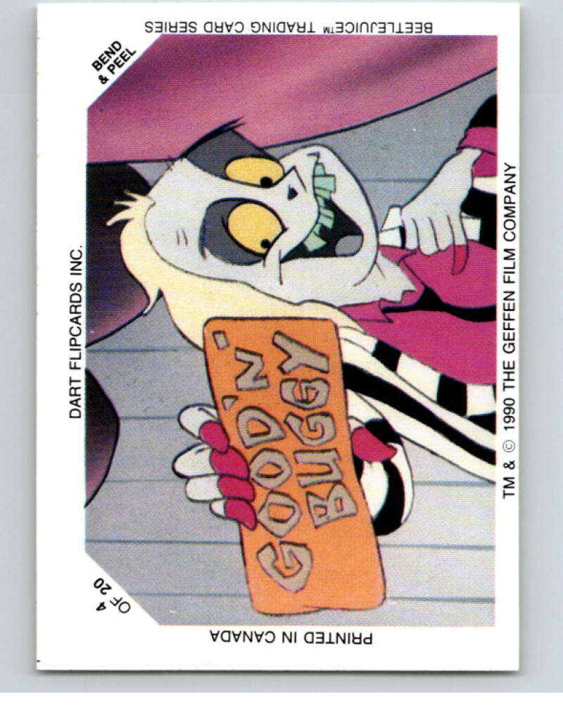 1990 Beetlejuice Glow-in-the-Dark Stickers #4 Beetlejuice V69819 Image 1