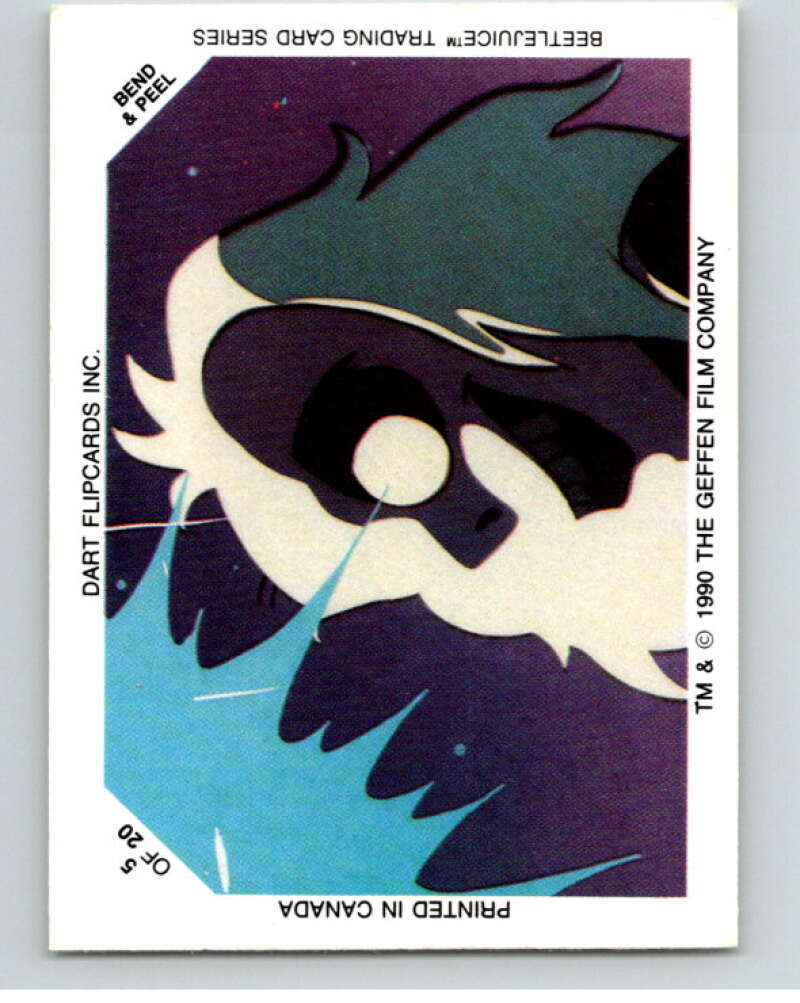 1990 Beetlejuice Glow-in-the-Dark Stickers #5 Beetlejuice V69820 Image 1