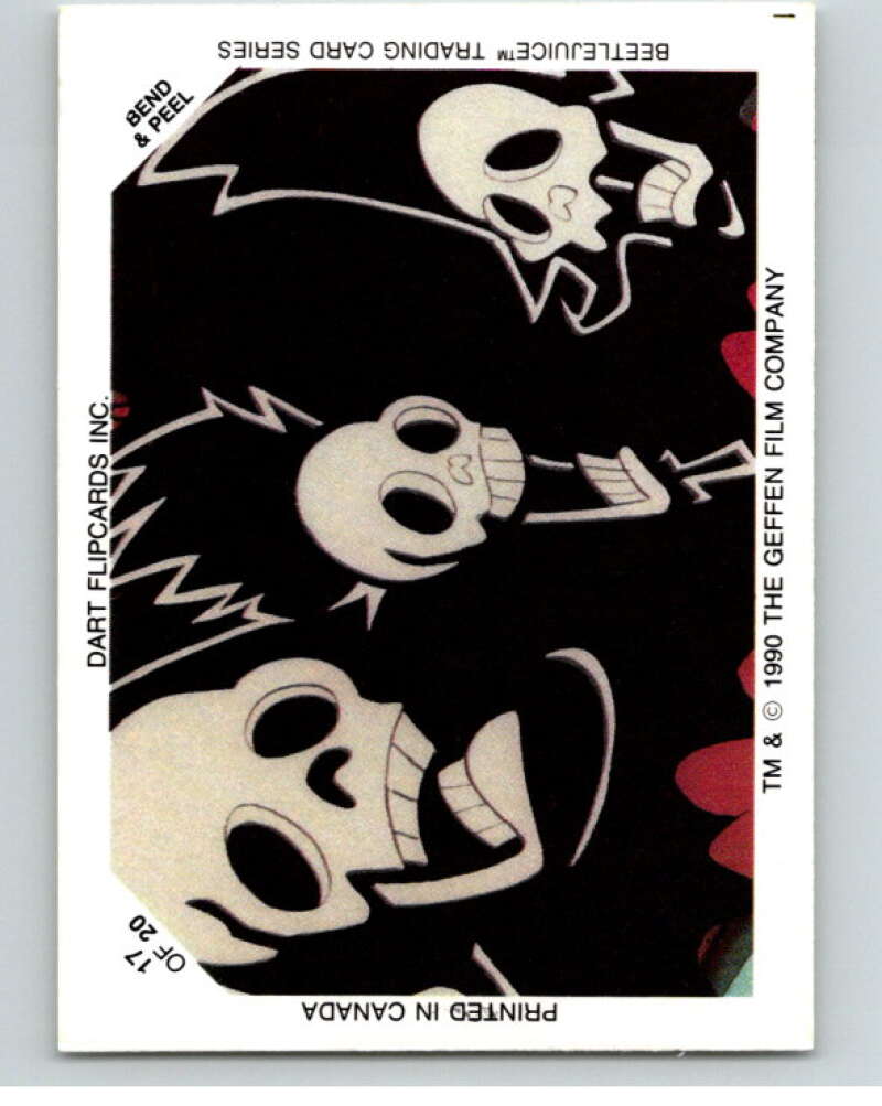 1990 Beetlejuice Glow-in-the-Dark Stickers #17 Beetlejuice V69823 Image 1