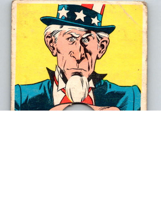 1968 Topps  Laugh-In Punch Outs  #60 Uncle Sam   V69898 Image 1