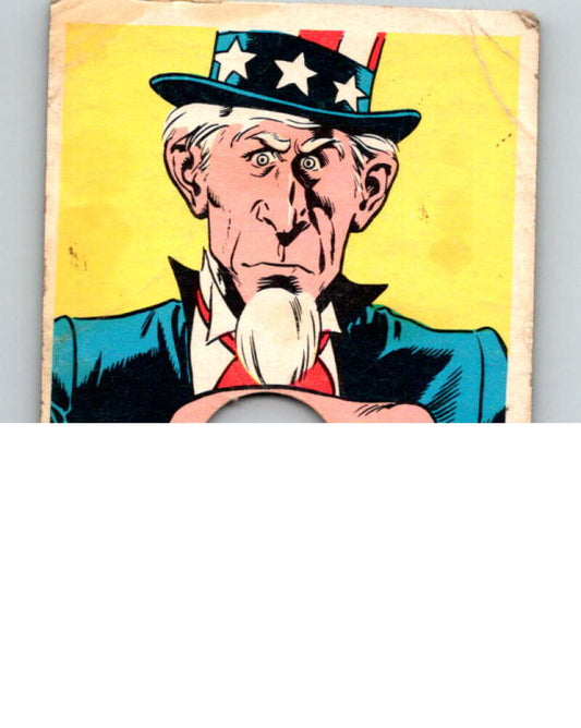 1968 Topps  Laugh-In Punch Outs  #60 Uncle Sam   V69899 Image 1