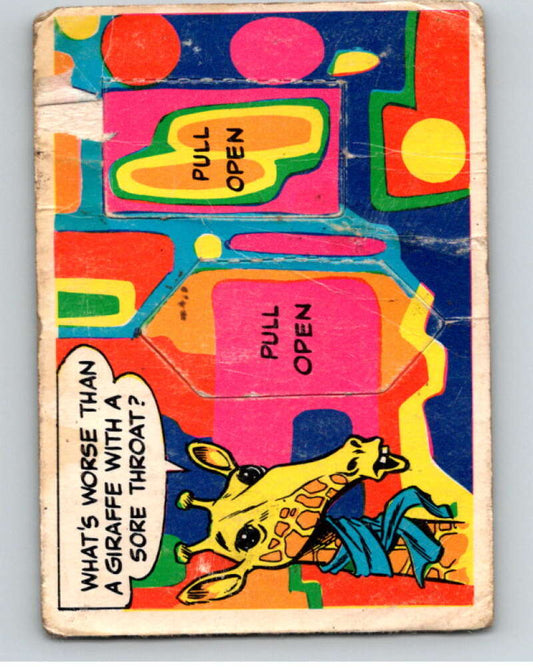 1968 Topps  Laugh-In Punch Outs  #68 What's worse than..  V69913 Image 1