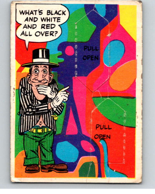 1968 Topps  Laugh-In Punch Outs  #70 What's black and..  V69918 Image 1