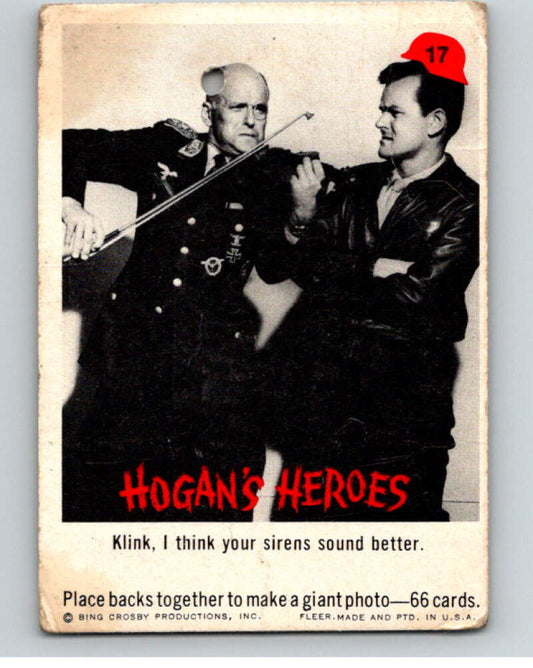 1965 Fleer Hogan's Heroes #17 Klink/I think your..  V69924 Image 1