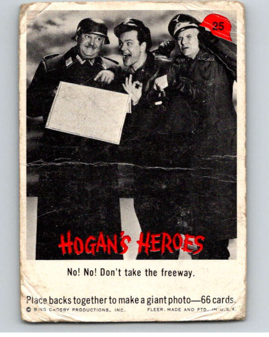 1965 Fleer Hogan's Heroes #25 No! No! Don't take the..  V69928 Image 1