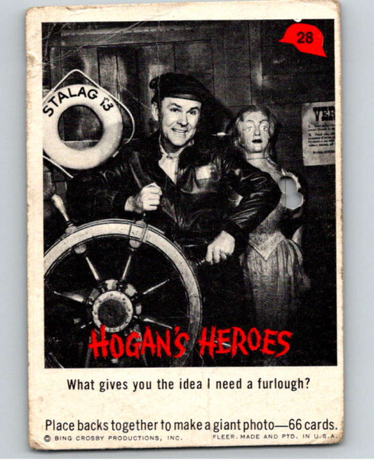 1965 Fleer Hogan's Heroes #28 What gives you the idea..  V69930 Image 1