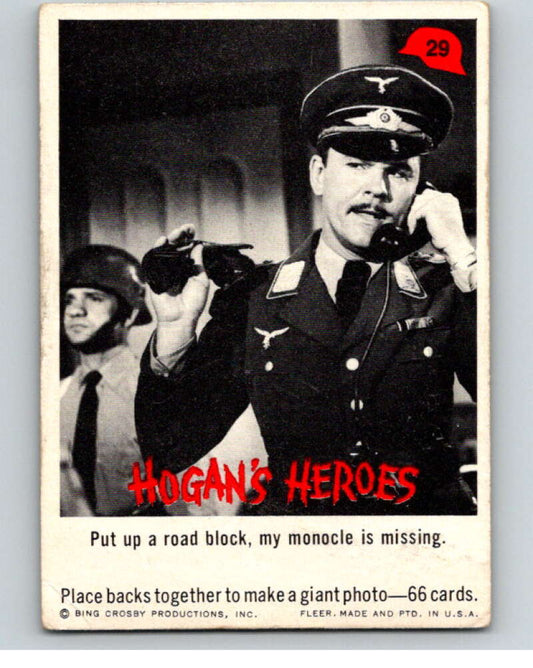 1965 Fleer Hogan's Heroes #29 Put up a road block..  V69931 Image 1