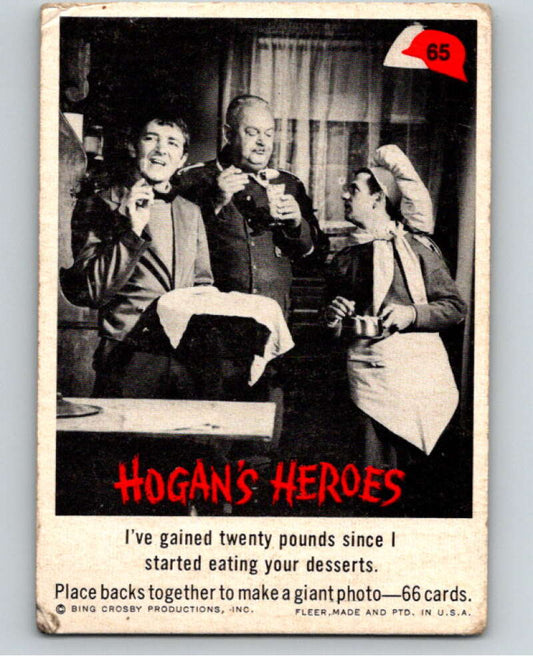 1965 Fleer Hogan's Heroes #65 I've gained twenty pounds..  V69936 Image 1