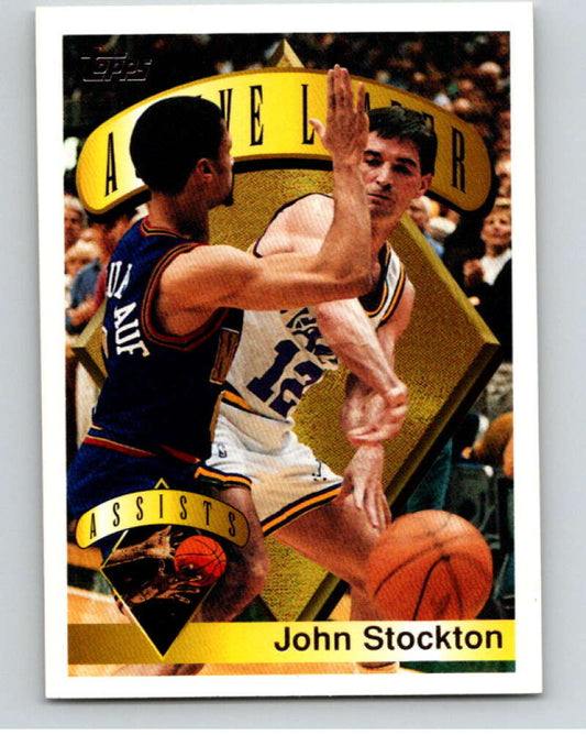 1995-96 Topps NBA #3 John Stockton AL  Utah Jazz  V69968 Image 1