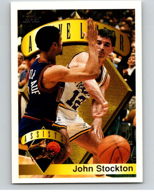 1995-96 Topps NBA #3 John Stockton AL  Utah Jazz  V69970 Image 1