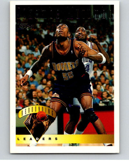 1995-96 Topps NBA #12 Dikembe Mutombo LL  Denver Nuggets  V69978 Image 1
