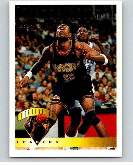 1995-96 Topps NBA #12 Dikembe Mutombo LL  Denver Nuggets  V69980 Image 1
