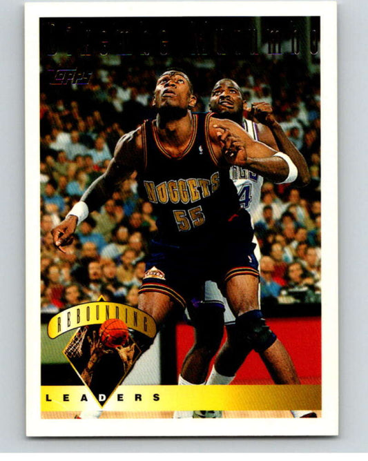 1995-96 Topps NBA #12 Dikembe Mutombo LL  Denver Nuggets  V69982 Image 1