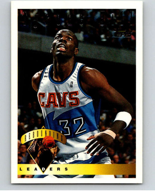 1995-96 Topps NBA #15 Tyrone Hill LL  Cleveland Cavaliers  V69983 Image 1