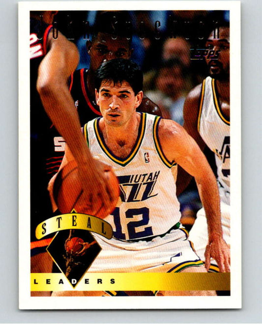 1995-96 Topps NBA #24 John Stockton LL  Utah Jazz  V69995 Image 1