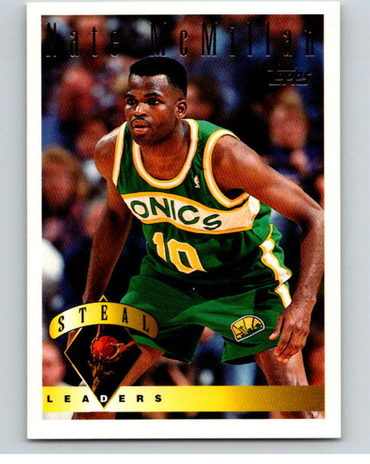 1995-96 Topps NBA #25 Nate McMillan LL  Seattle SuperSonics  V69999 Image 1