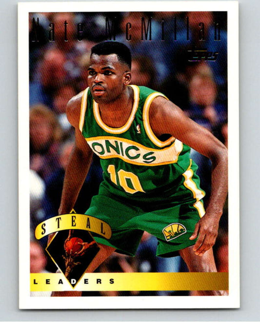 1995-96 Topps NBA #25 Nate McMillan LL  Seattle SuperSonics  V70001 Image 1