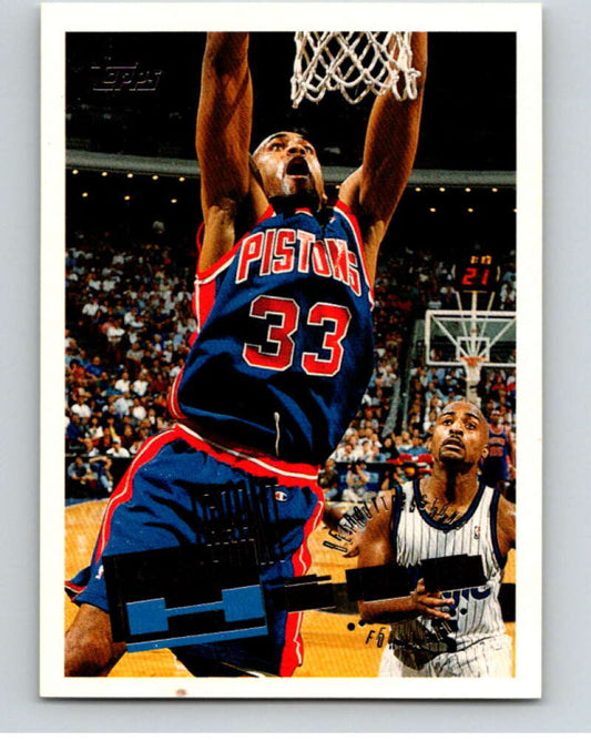 1995-96 Topps NBA #33 Grant Hill  Detroit Pistons  V70021 Image 1