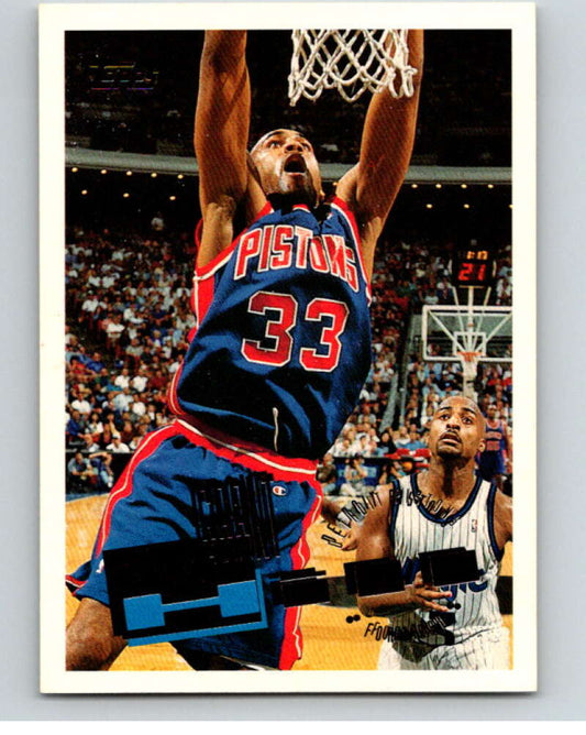 1995-96 Topps NBA #33 Grant Hill  Detroit Pistons  V70023 Image 1