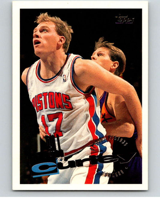 1995-96 Topps NBA #56 Bill Curley  Detroit Pistons  V70057 Image 1
