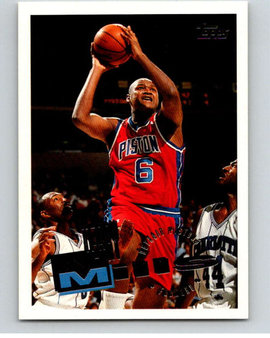 1995-96 Topps NBA #84 Terry Mills  Detroit Pistons  V70111 Image 1