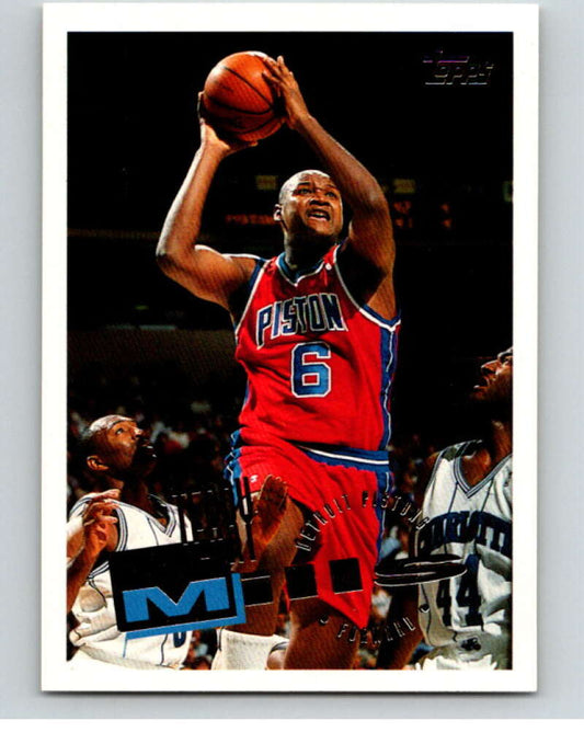 1995-96 Topps NBA #84 Terry Mills  Detroit Pistons  V70112 Image 1