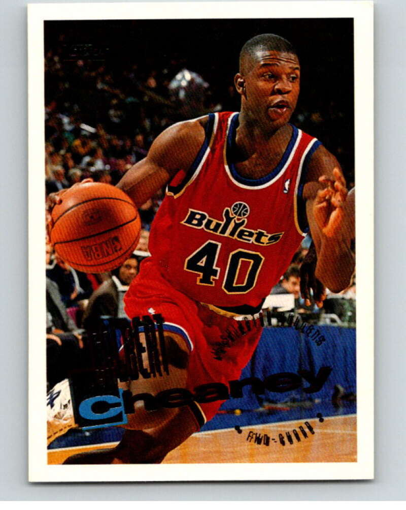 1995-96 Topps NBA #103 Calbert Cheaney  Washington Bullets  V70142 Image 1