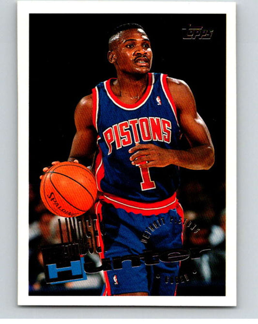 1995-96 Topps NBA #111 Lindsey Hunter  Detroit Pistons  V70155 Image 1