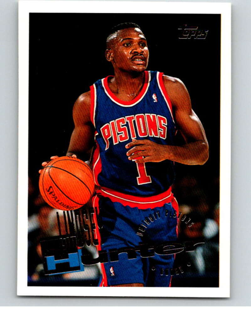 1995-96 Topps NBA #111 Lindsey Hunter  Detroit Pistons  V70156 Image 1