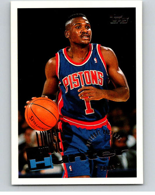 1995-96 Topps NBA #111 Lindsey Hunter  Detroit Pistons  V70158 Image 1