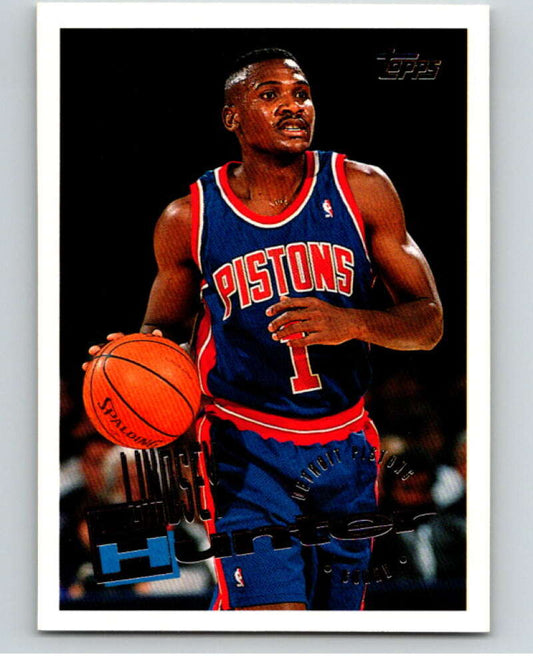 1995-96 Topps NBA #111 Lindsey Hunter  Detroit Pistons  V70159 Image 1