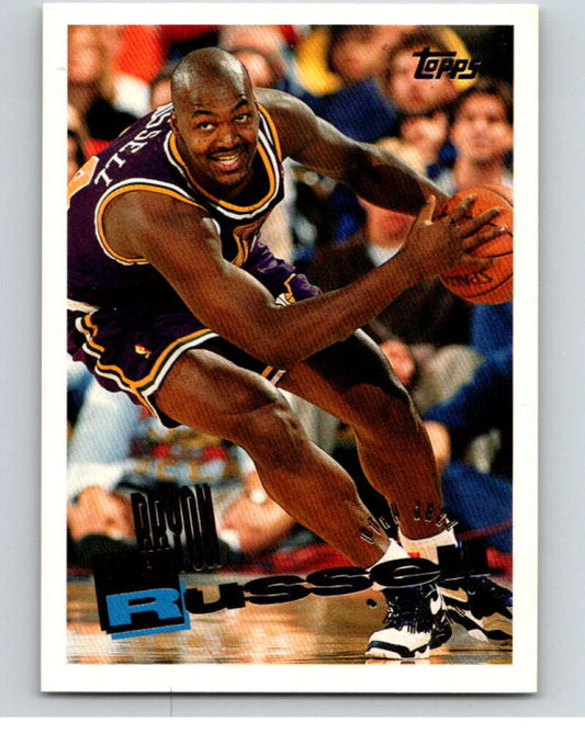 1995-96 Topps NBA #114 Bryon Russell  Utah Jazz  V70165 Image 1