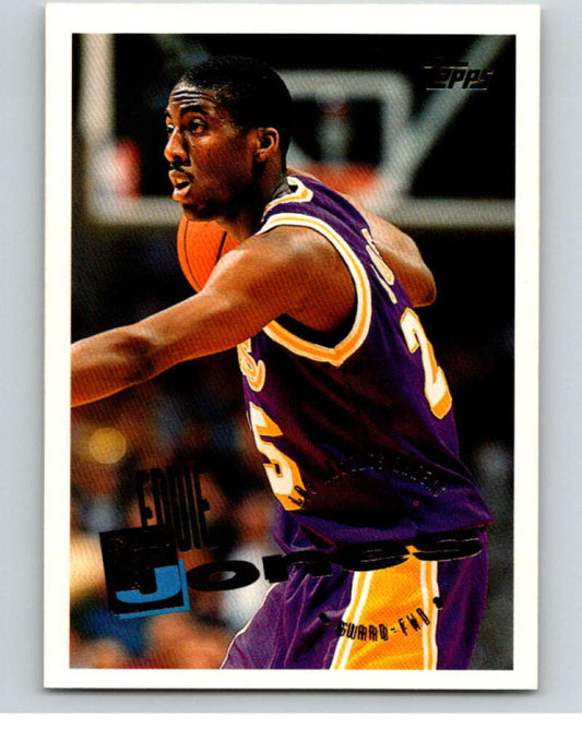 1995-96 Topps NBA #132 Eddie Jones  Los Angeles Lakers  V70207 Image 1