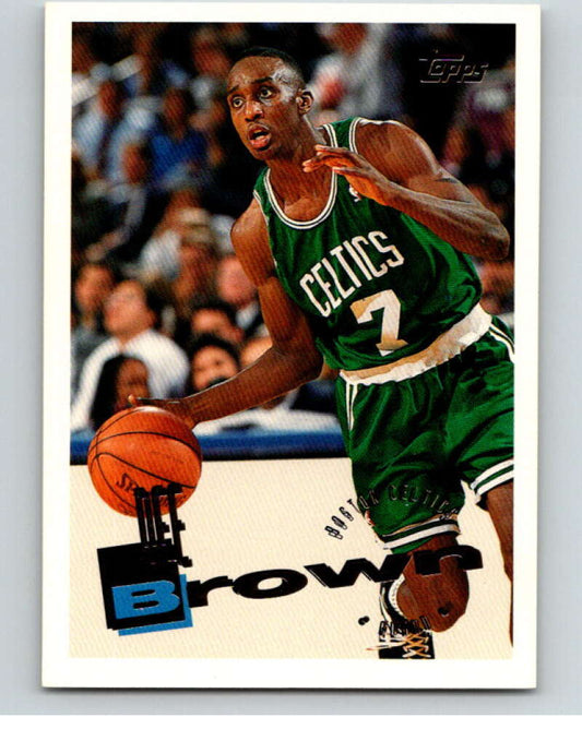 1995-96 Topps NBA #139 Dee Brown  Boston Celtics  V70218 Image 1