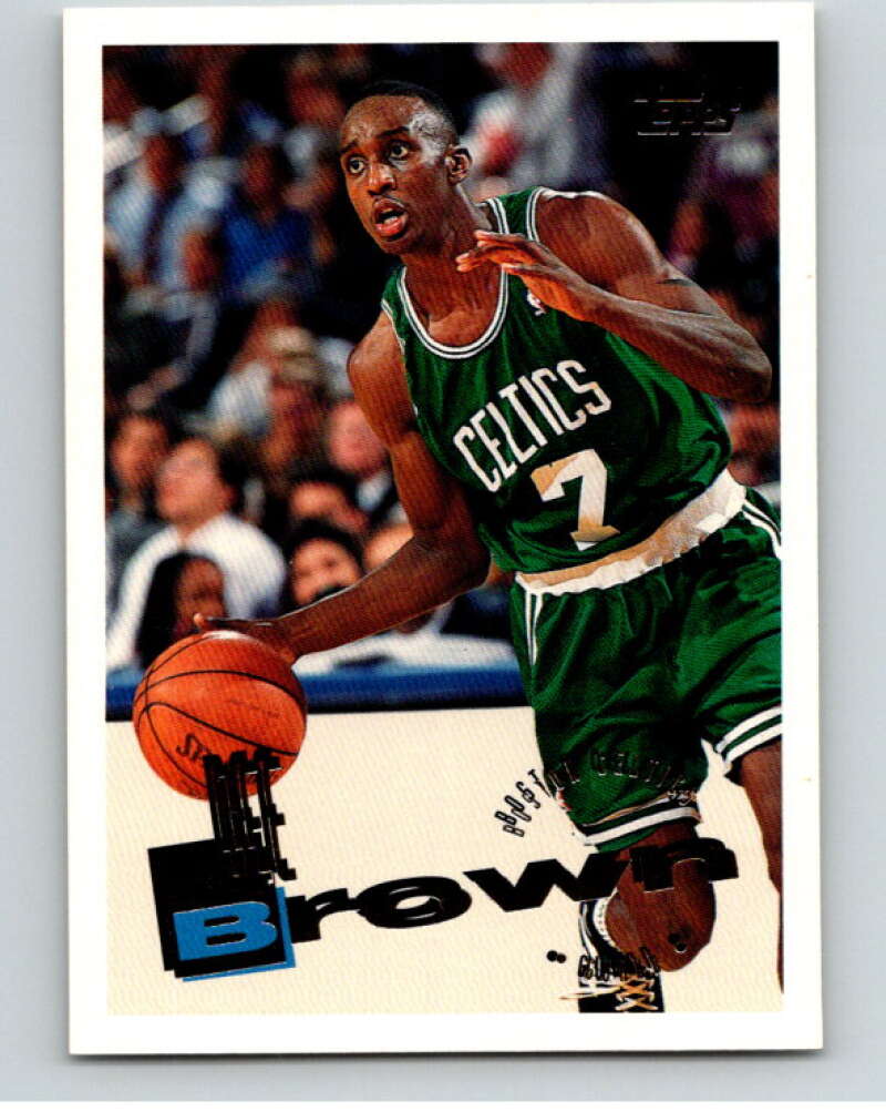 1995-96 Topps NBA #139 Dee Brown  Boston Celtics  V70221 Image 1