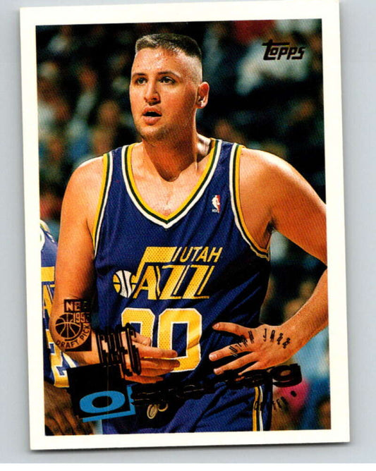 1995-96 Topps NBA #207 Greg Ostertag  RC Rookie Utah Jazz  V70356 Image 1