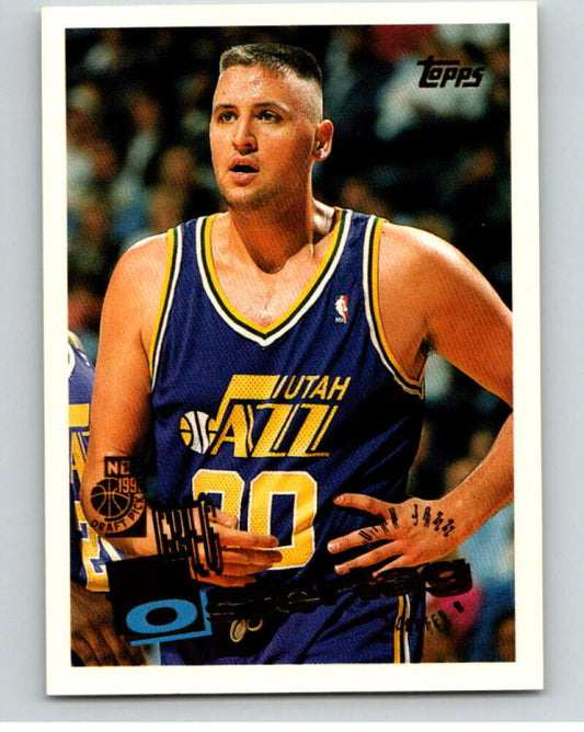 1995-96 Topps NBA #207 Greg Ostertag  RC Rookie Utah Jazz  V70359 Image 1