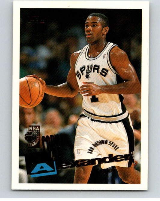 1995-96 Topps NBA #232 Cory Alexander  RC Rookie San Antonio Spurs  V70418 Image 1