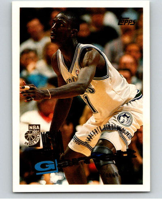 1995-96 Topps NBA #237 Kevin Garnett  RC Rookie Minnesota Timberwolves  V70436 Image 1